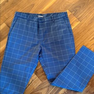 Men's Nike Golf Blue Checkered Pants